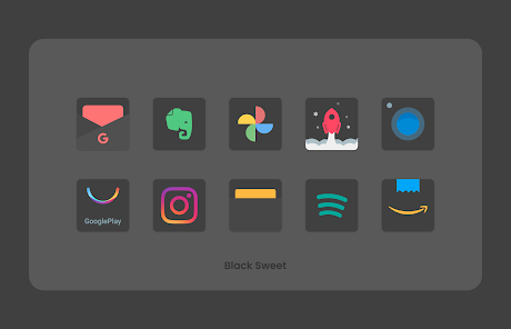 Black Sweet – Icon Pack v2.4 [Patched]