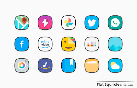 Flat Squircle – Icon Pack v4.5 [Patched]