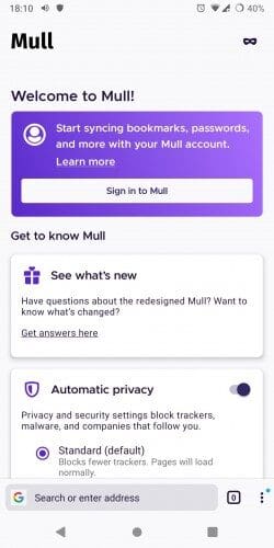 Mull – Privacy oriented web browser v109.1.1