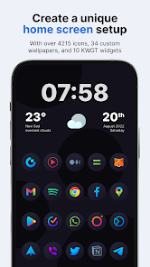 Hera Dark: Circle Icon Pack v6.4.9 [Patched]