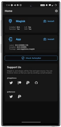 Magisk v831a398b build 25206 beta