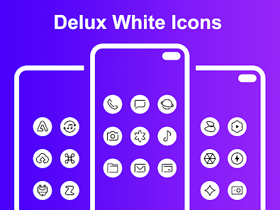 Delux White Round – Icon Pack v2.3 [Patched]