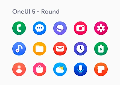 OneUI 5 – Round Icon Pack v1.1 [Patched]