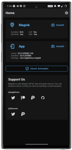 Magisk v2717feac build 25209 beta