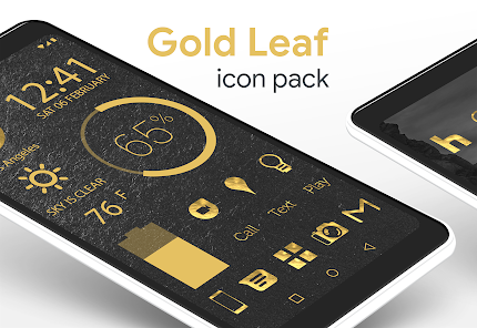 Gold Leaf Pro – Icon Pack v3.4.7 [Paid]